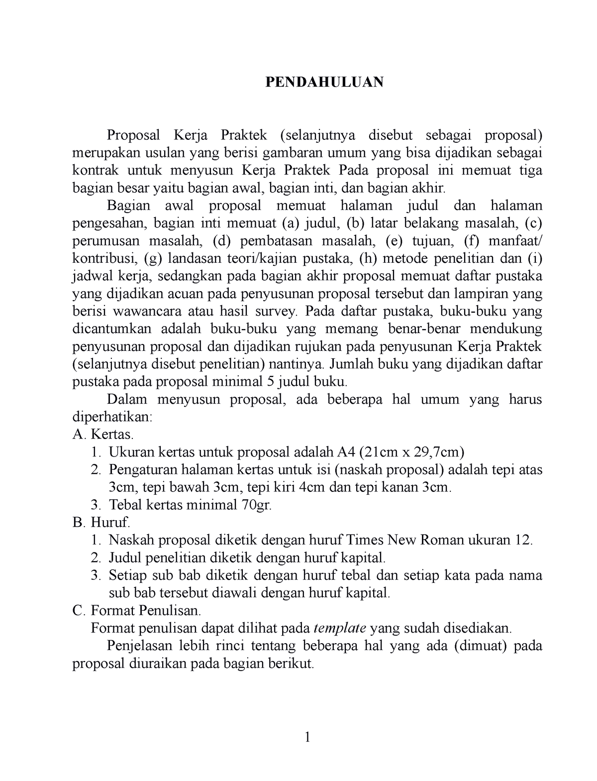 Petunjuk Penyusunan Proposal KP (Prodi MI Edisi 5 Mei 2012 ) Part 2 ...