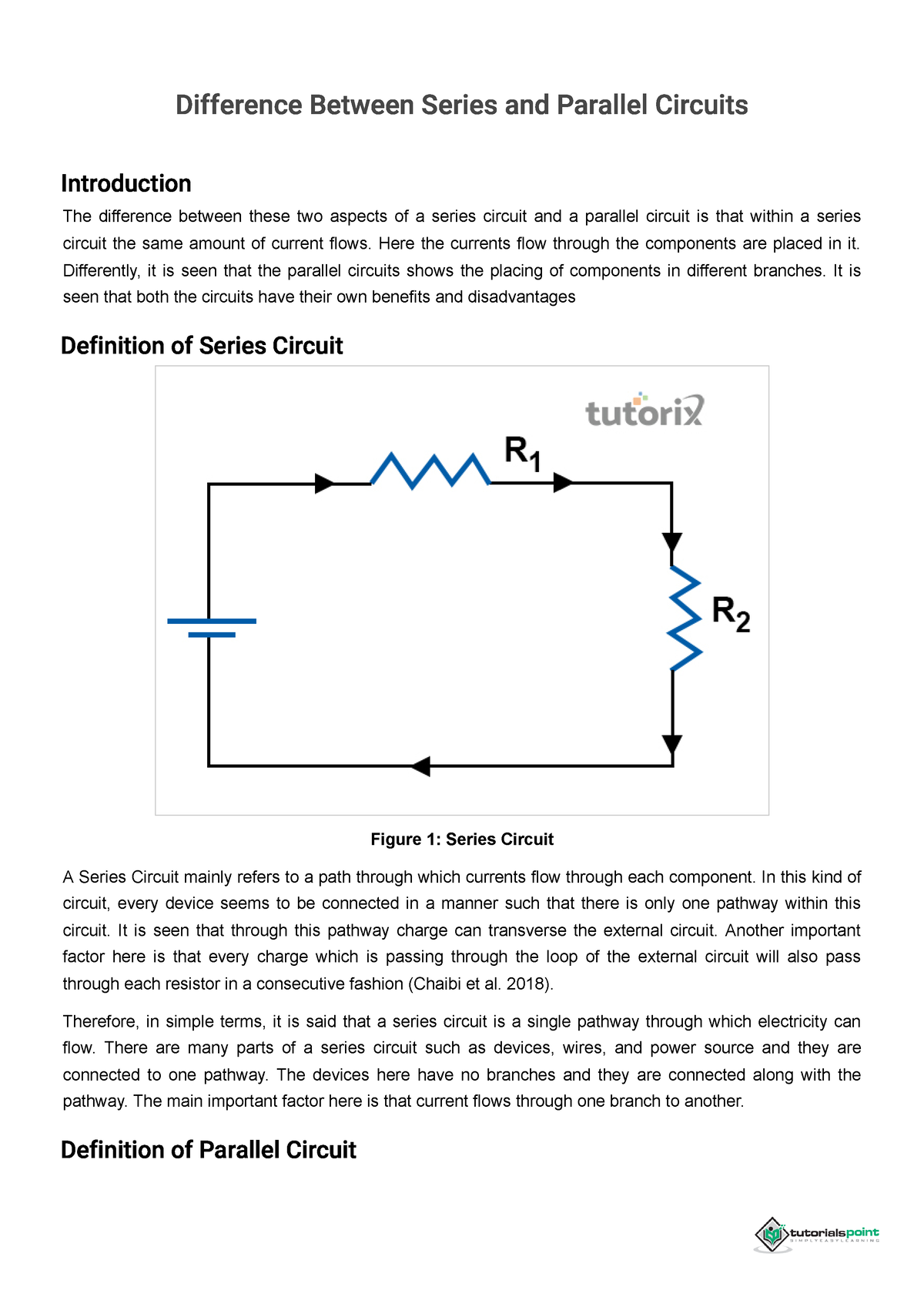 Difference Between Series And Parallel Circuits - Difference Between ...