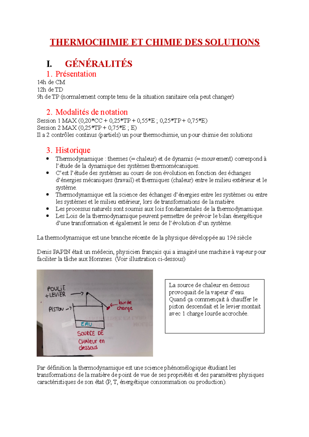 Thermochimie ET Chimie DES Solutions - THERMOCHIMIE ET CHIMIE DES ...