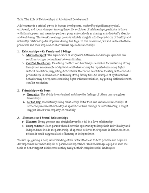 Mod 7-2 paper - Mod 7 assignment - Module 7-2 Short Paper Jesse ...