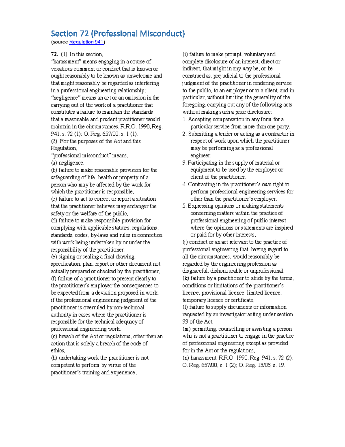 Code of ethics Professional Misconduct-section 72 and 77 1 1 - Section ...