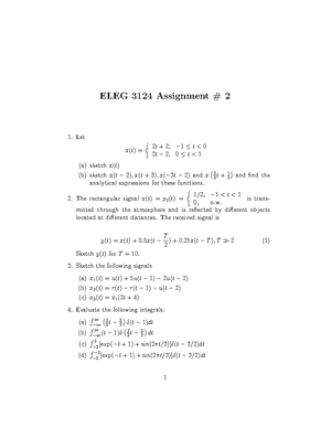 ELEG3124 Syllabus - Summary System & Signal Analysis - E LEG 3124 ...