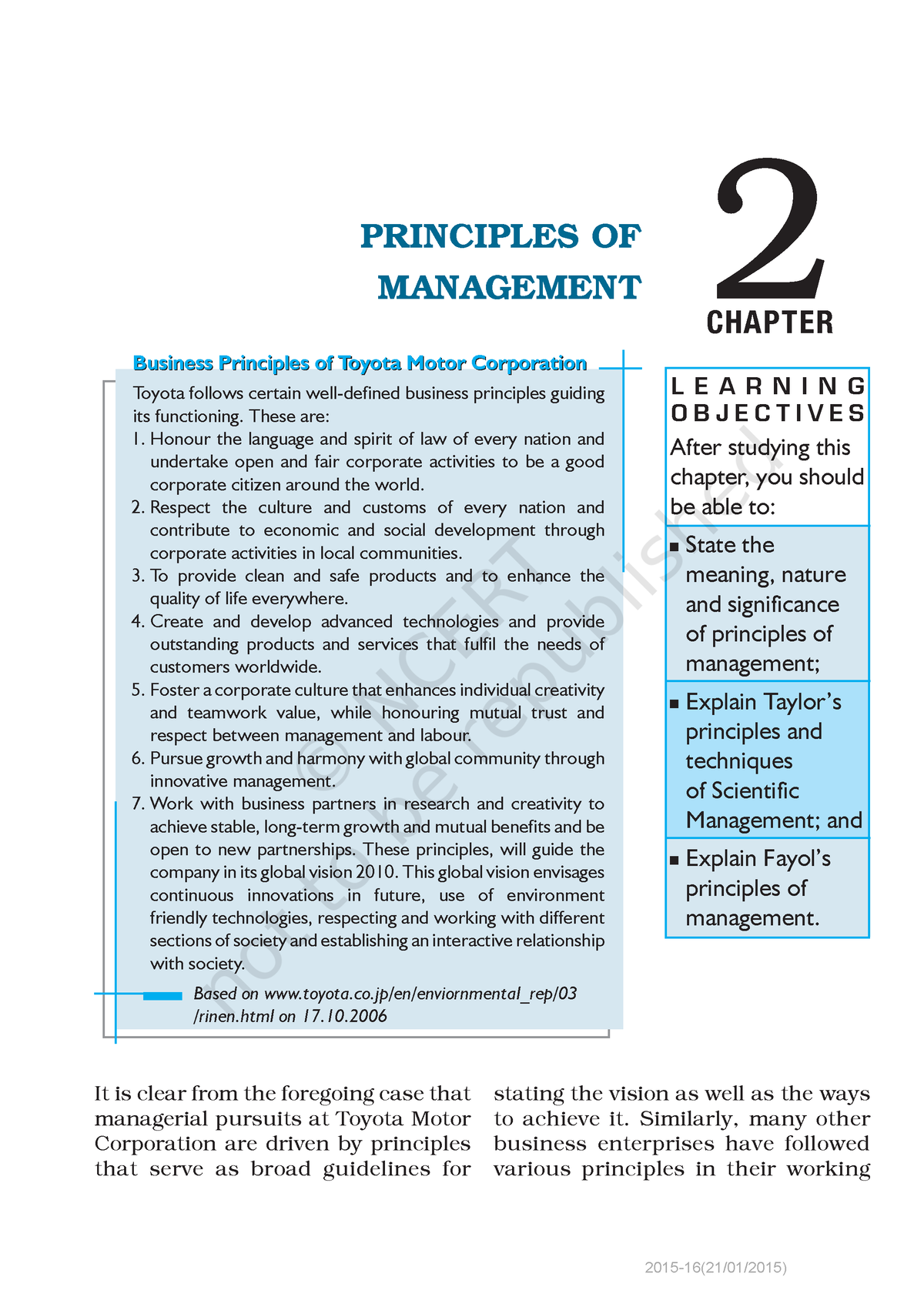 BS. Chapter 2.principles Of Management - 2 PRINCIPLES OF MANAGEMENT ...