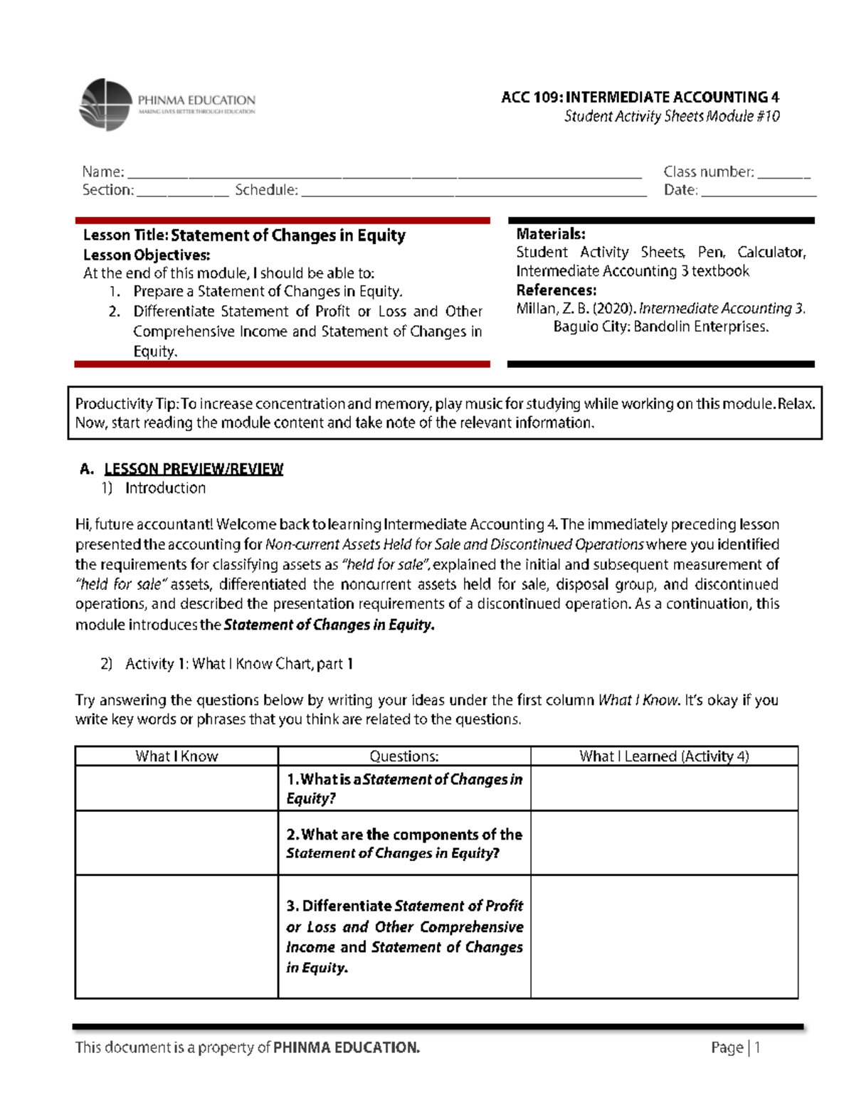 SAS#10-ACC109 - Notes - BS Accountancy - - Studocu