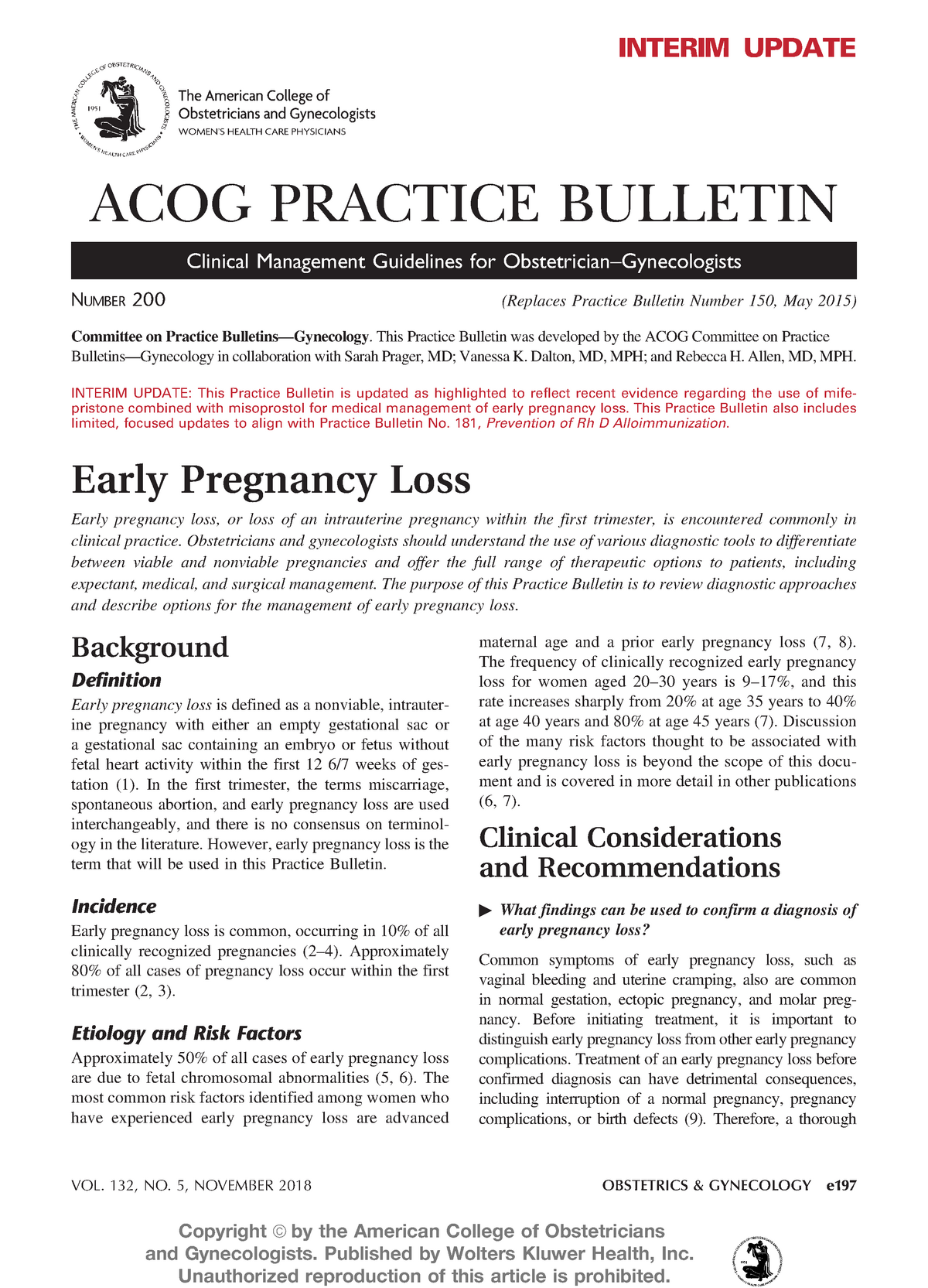 ACOG diagnostic criteria of premenstrual syndrome (n =89