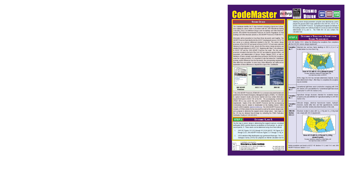 54002967 ASCE 7 05 Code Master - CodeMaster SEISMIC D ESIGN This ...