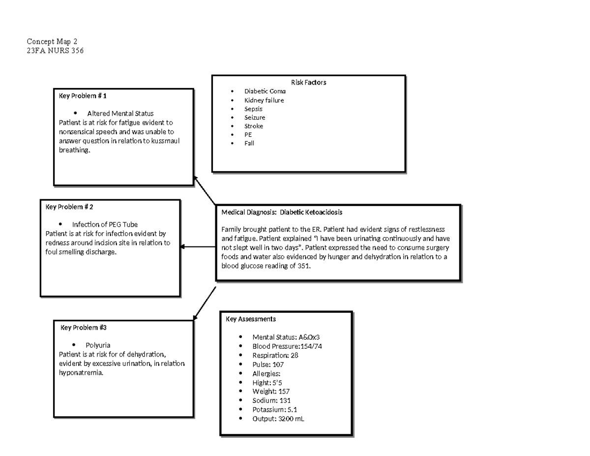 Concept map 2 - study these notes - Concept Map 2 23FA NURS 356 Risk ...