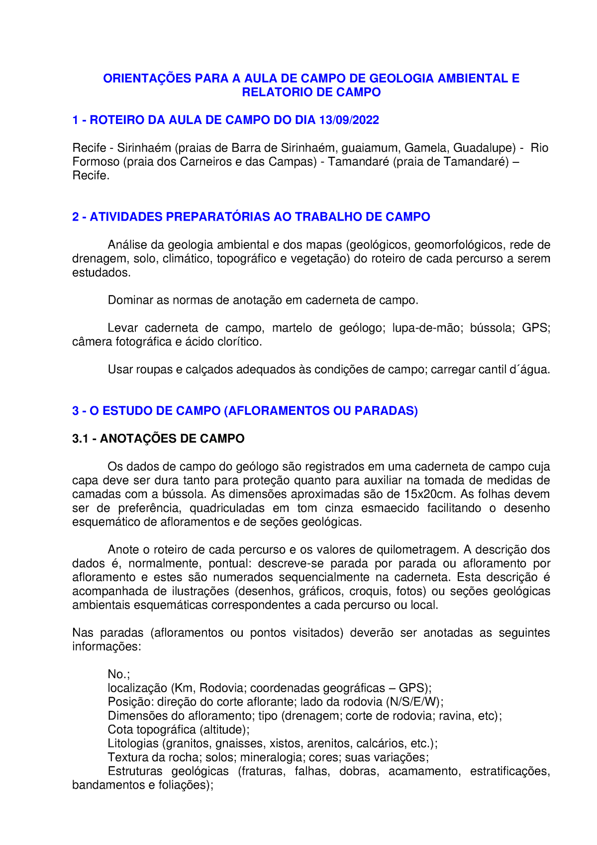 Modelo de declaraçao de quem nao possui conta corrente, Resumos Geologia