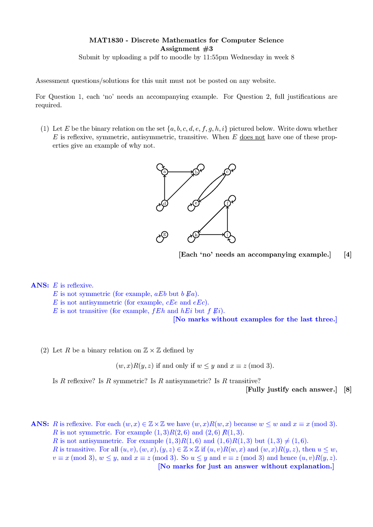 assignment expert discrete mathematics