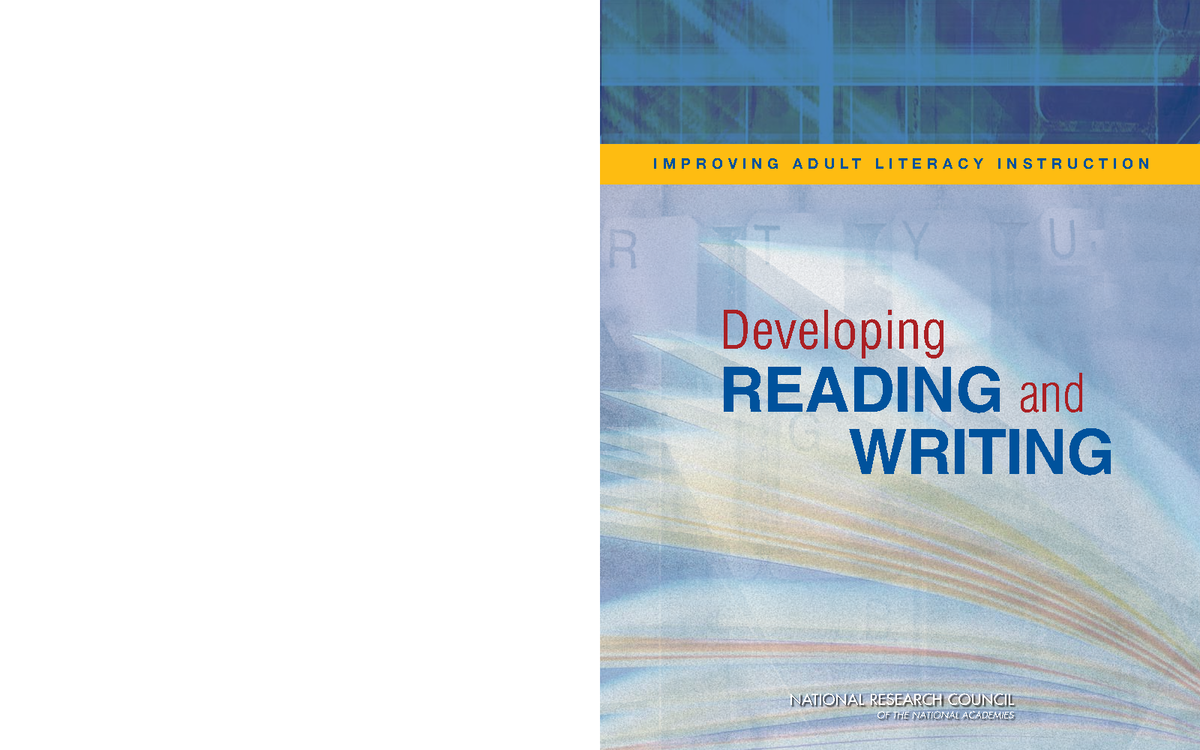 Developing Reading and Writing However, it is important to know that these principles and