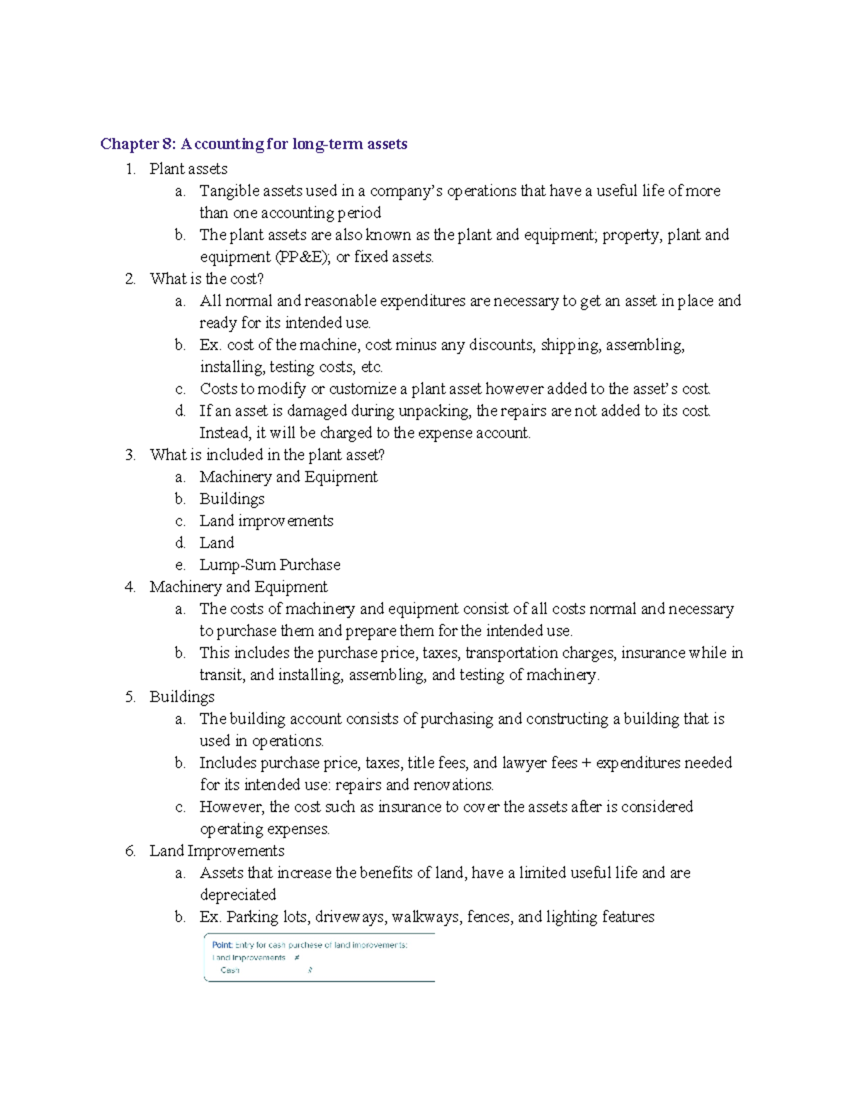 Principles of Accounting 1 Notes (Chap. 8) - Chapter 8: Accounting for ...