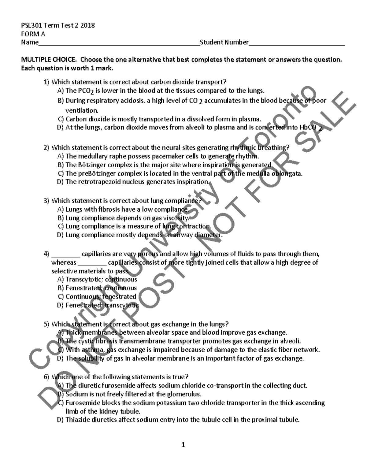 PSL301 Term Test 2 Practice - PSL301 Term Test 2 2018 FORM A - Studocu