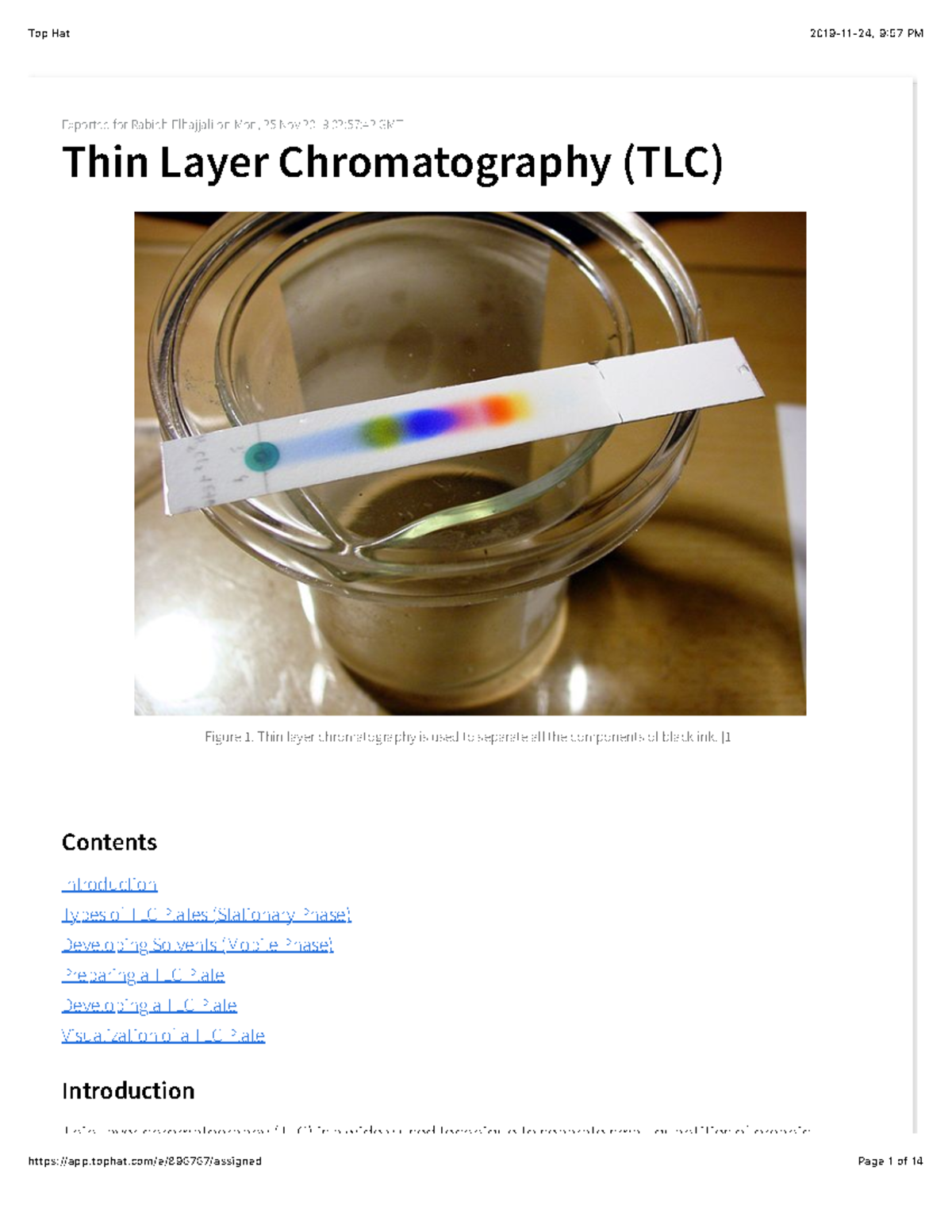 TLC - Thin-layer chromatography techniques - Exported for Rabieh ...