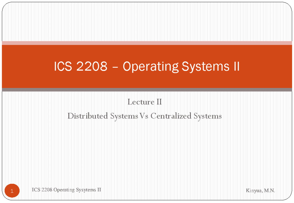 Lecture II - software requirements engineerinng - Lecture II ...