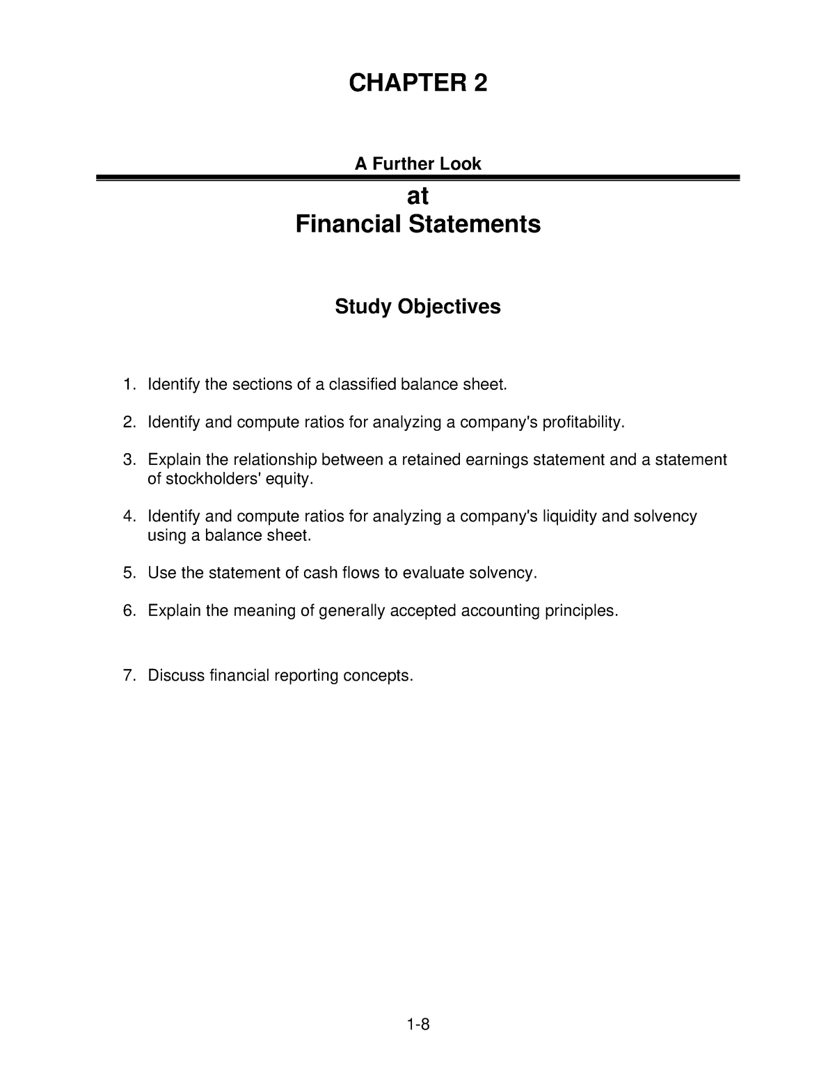 Chapter 2 A Further Look At Financial Statements Chapter 2 A Further Look At Financial 2739