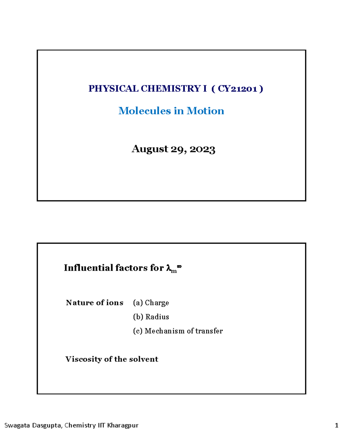 Molecules in Motion II - na na na na - Molecules in Motion PHYSICAL ...