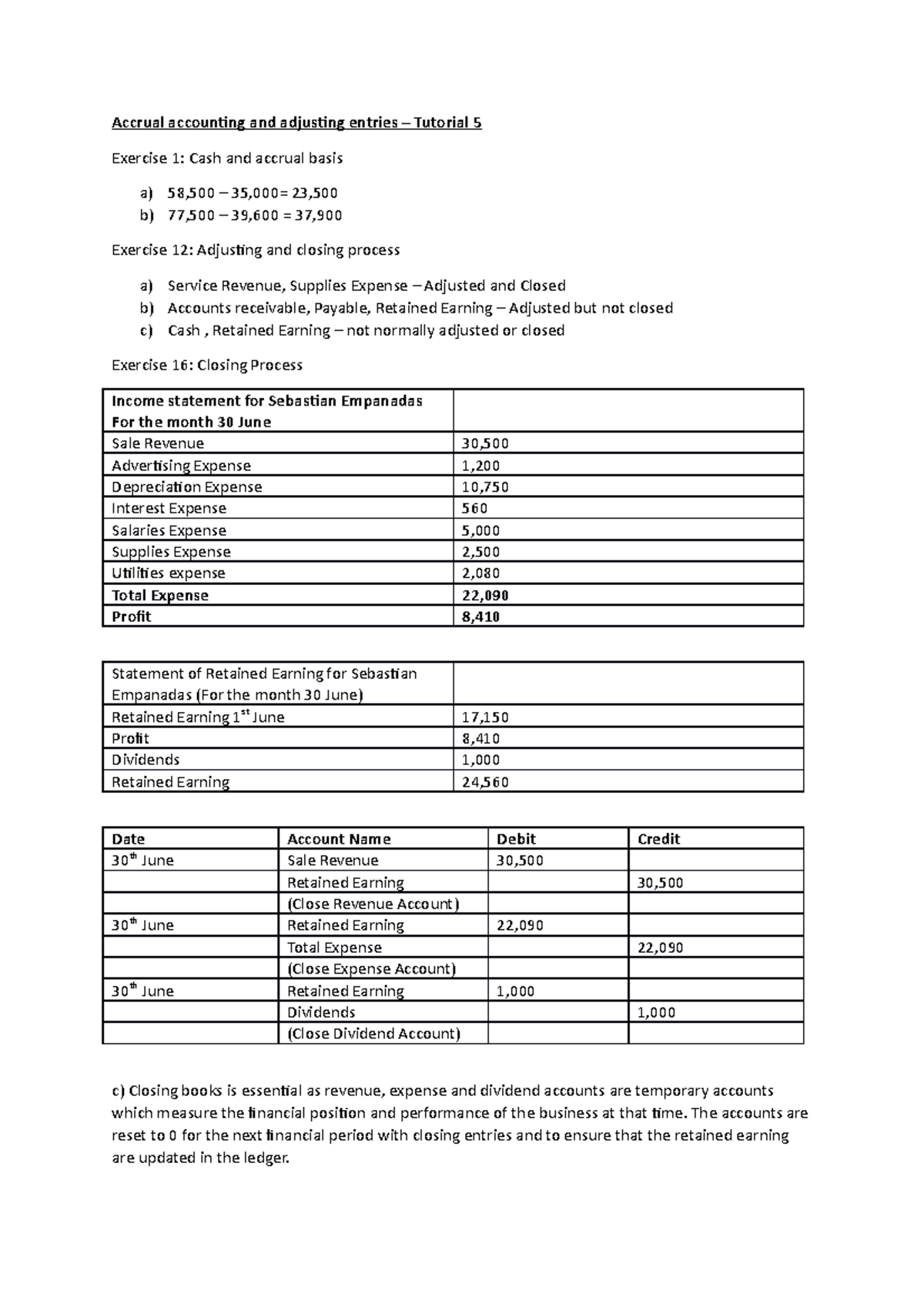 Accrual accounting and adjusting entries - The accounts are reset to 0 ...