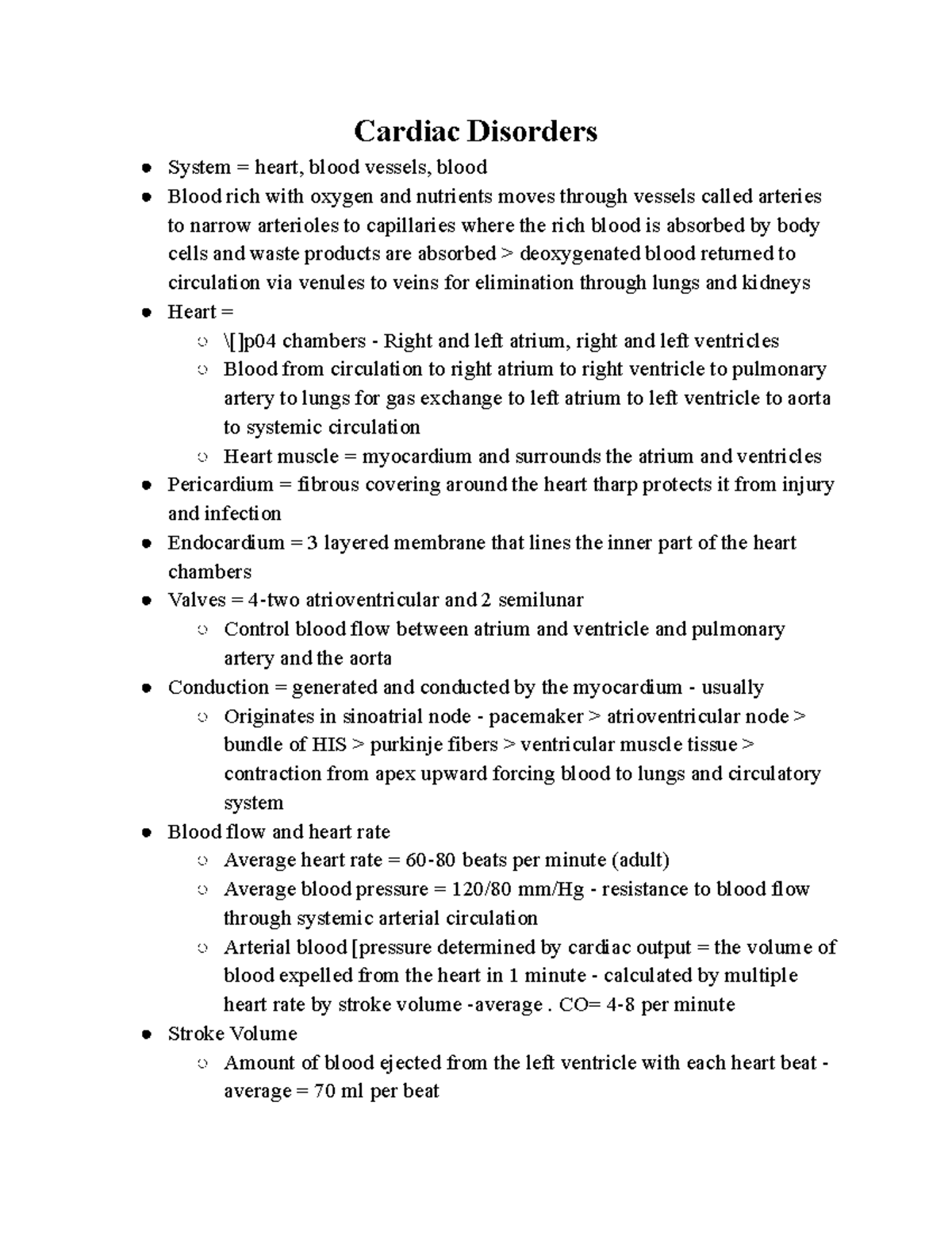 Cardiac Disorders - Pharmacology - Cardiac Disorders System = heart ...