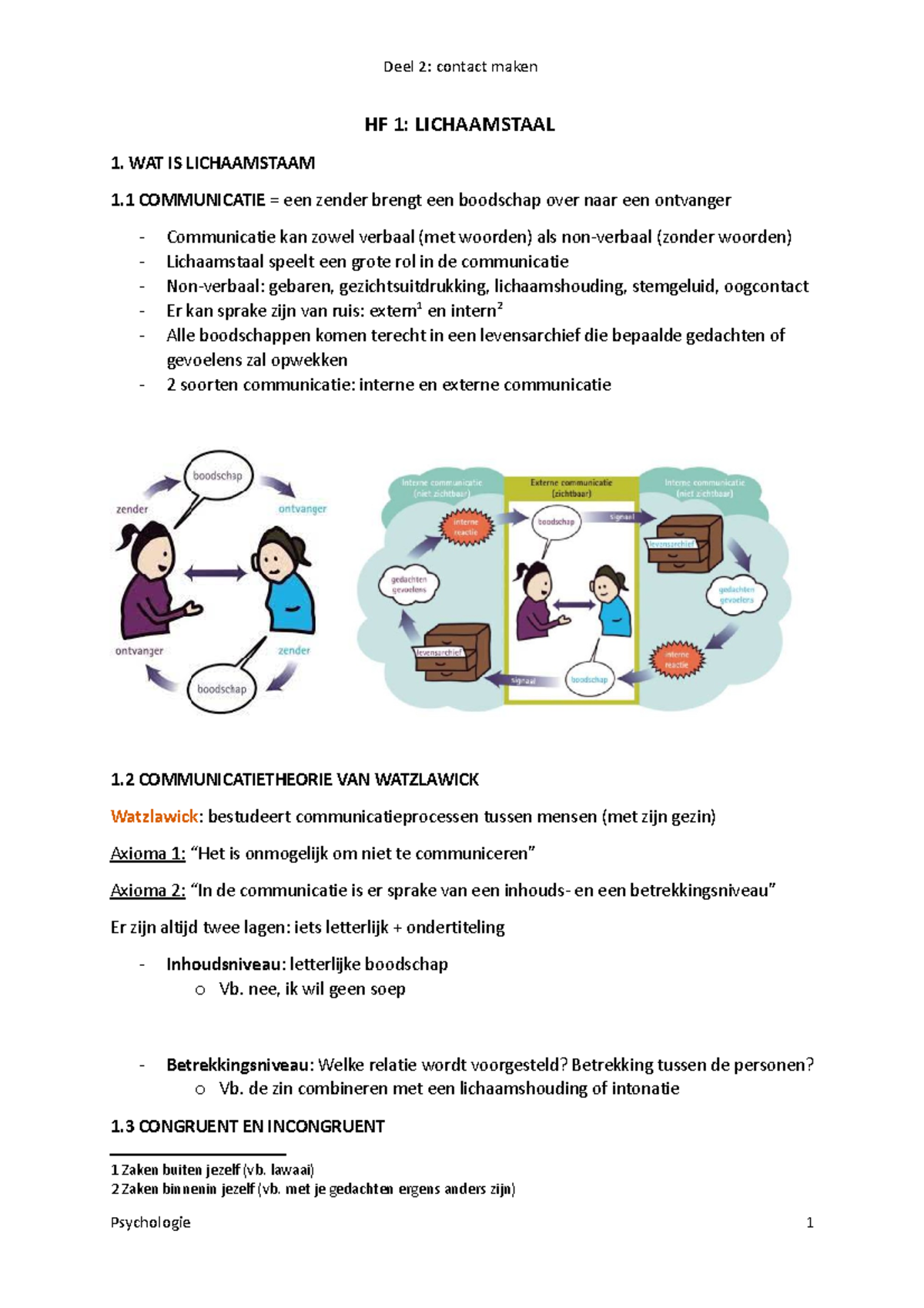 Deel 2 Contact Maken - Praktische Psychologie Voor Sociaal Werk - HF 1 ...