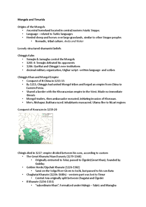 HIST 160 Midterm Study Guide - HIST 160 MIDTERM STUDY GUIDE DATES: 622 ...