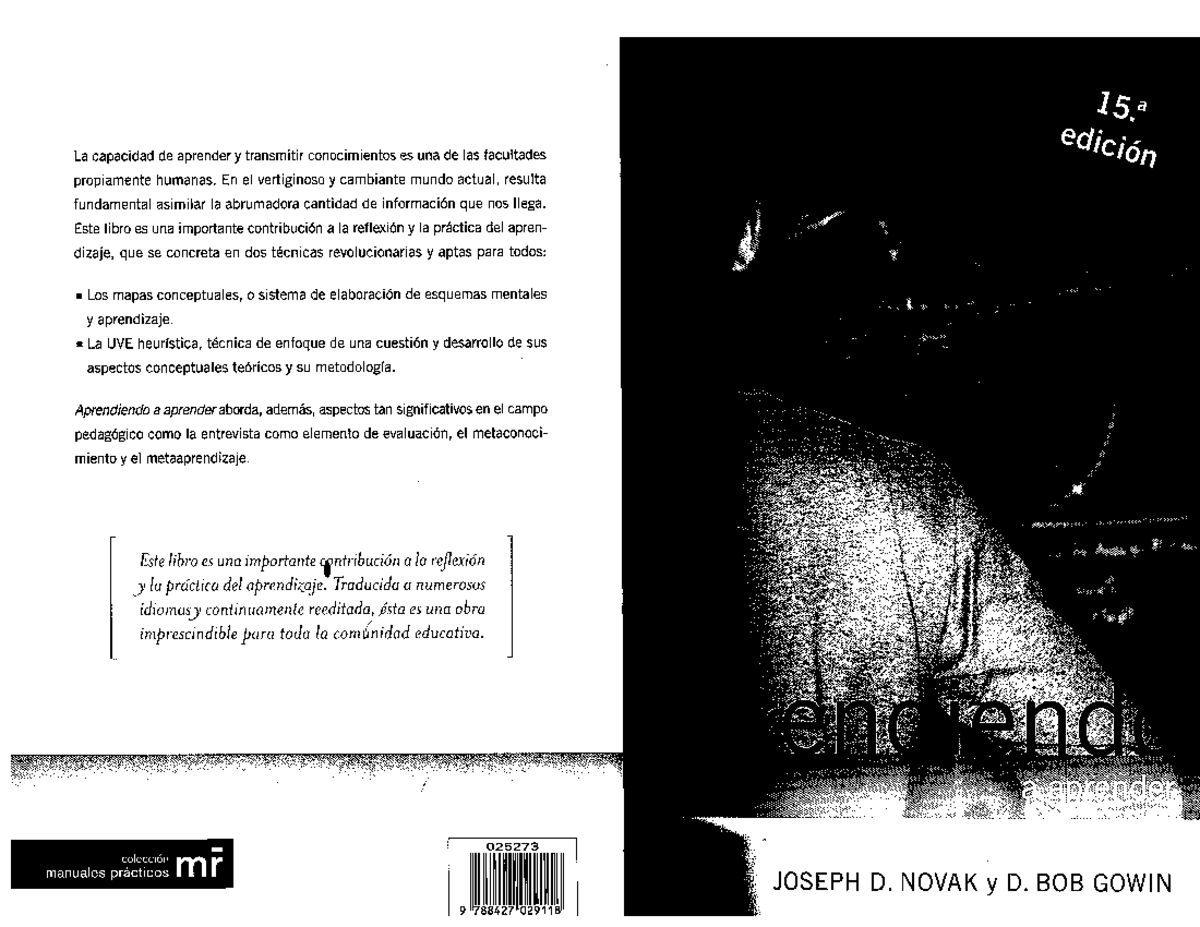 Novak Joseph Y Gowin Bob D - Aprendiendo A Aprender 15 Edicion (Scan