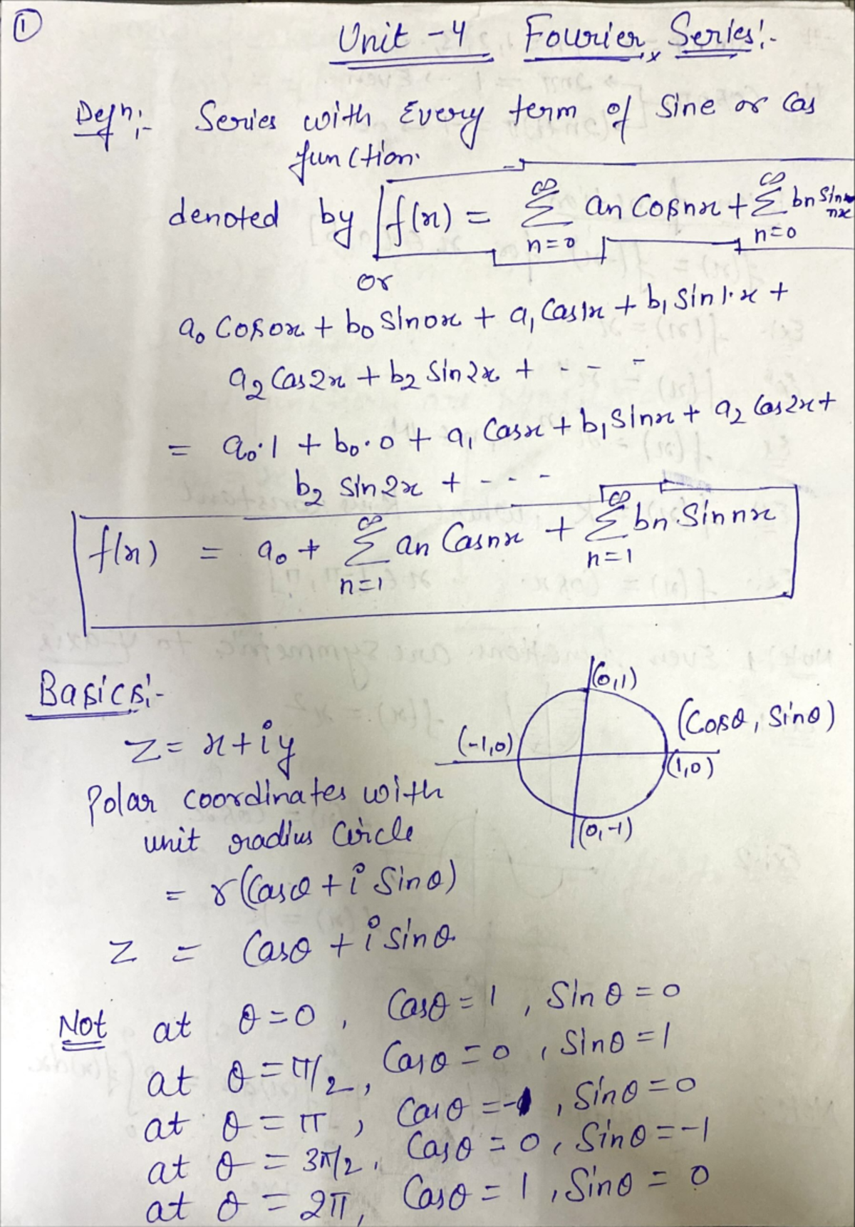 Unit 4 fourier series - This is notes for b tech cse - Software ...
