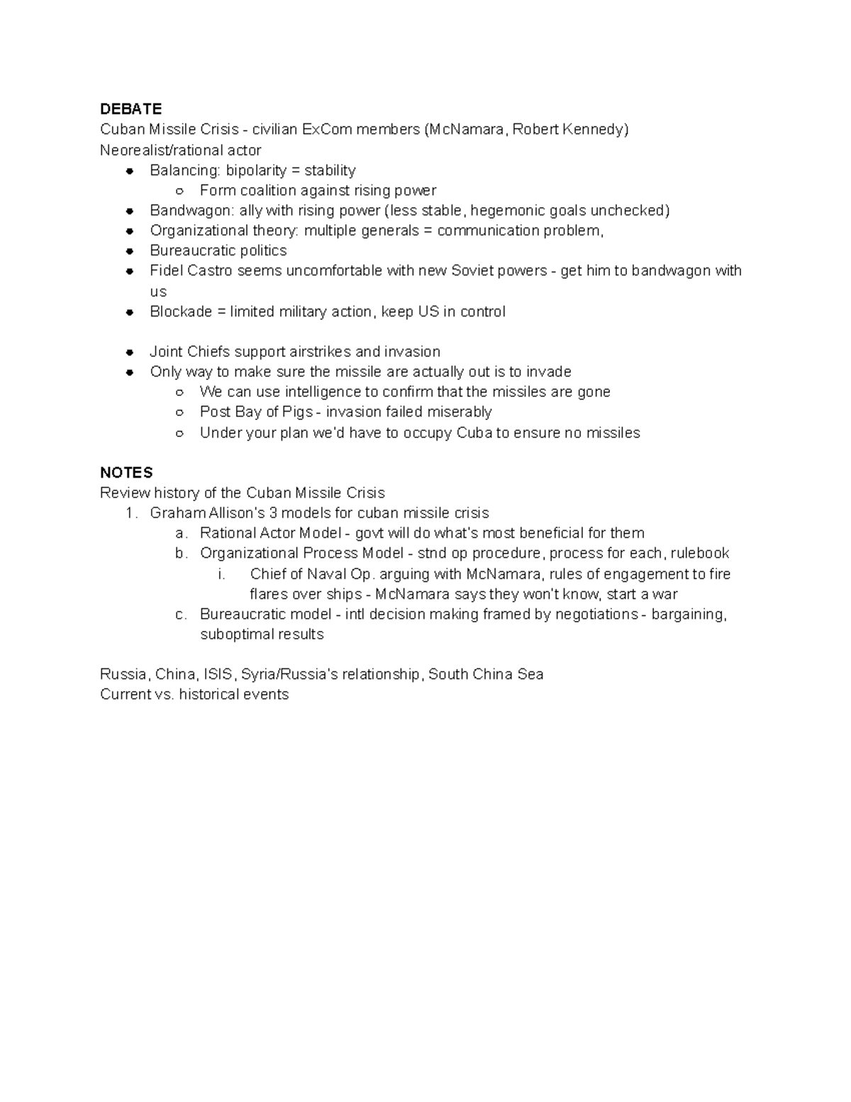 Theories of IR Exam 2 Notes - Theories Of International Relations ...