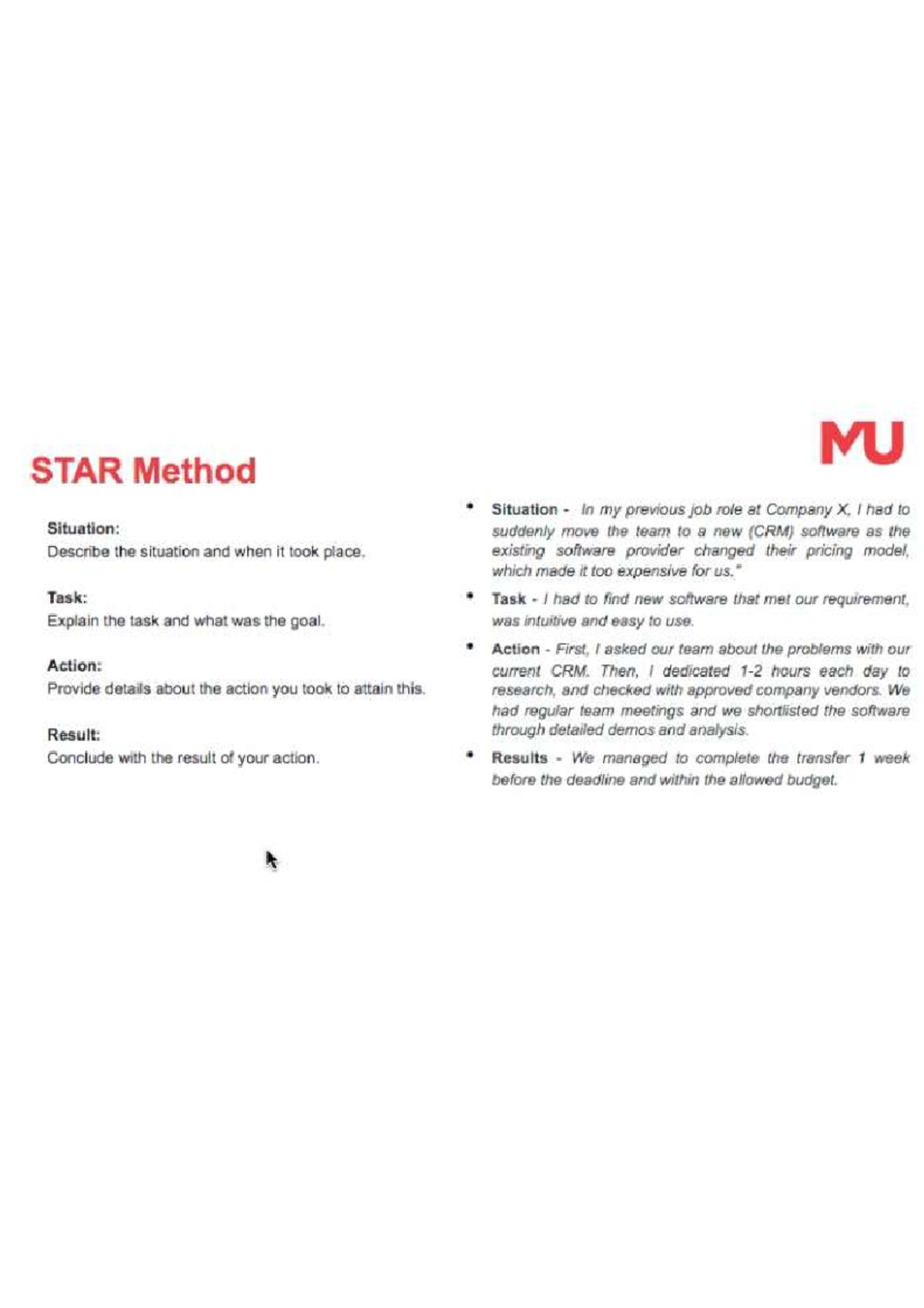 STAR Method Example CRLP200 Studocu   Thumb 1200 1698 