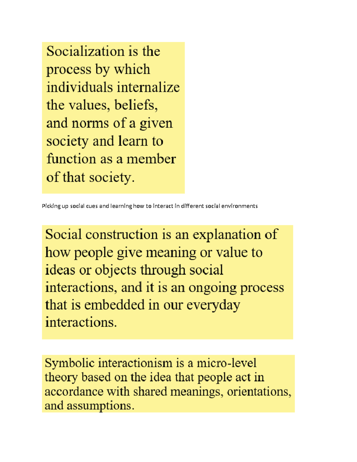 Sociology ch 4 vocab Summary You May Ask Yourself An Introduction to