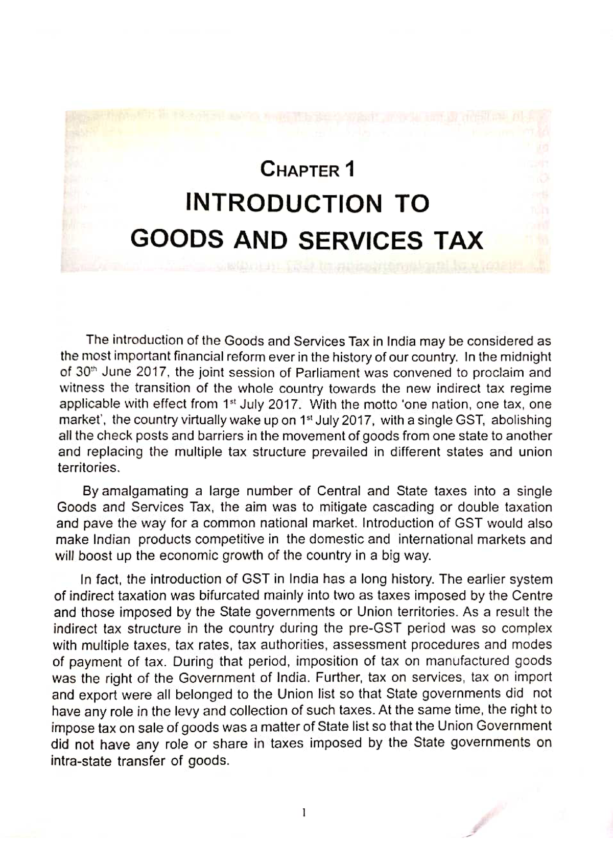 Introduction And History Of Gst - Goods And Service Tax - Studocu