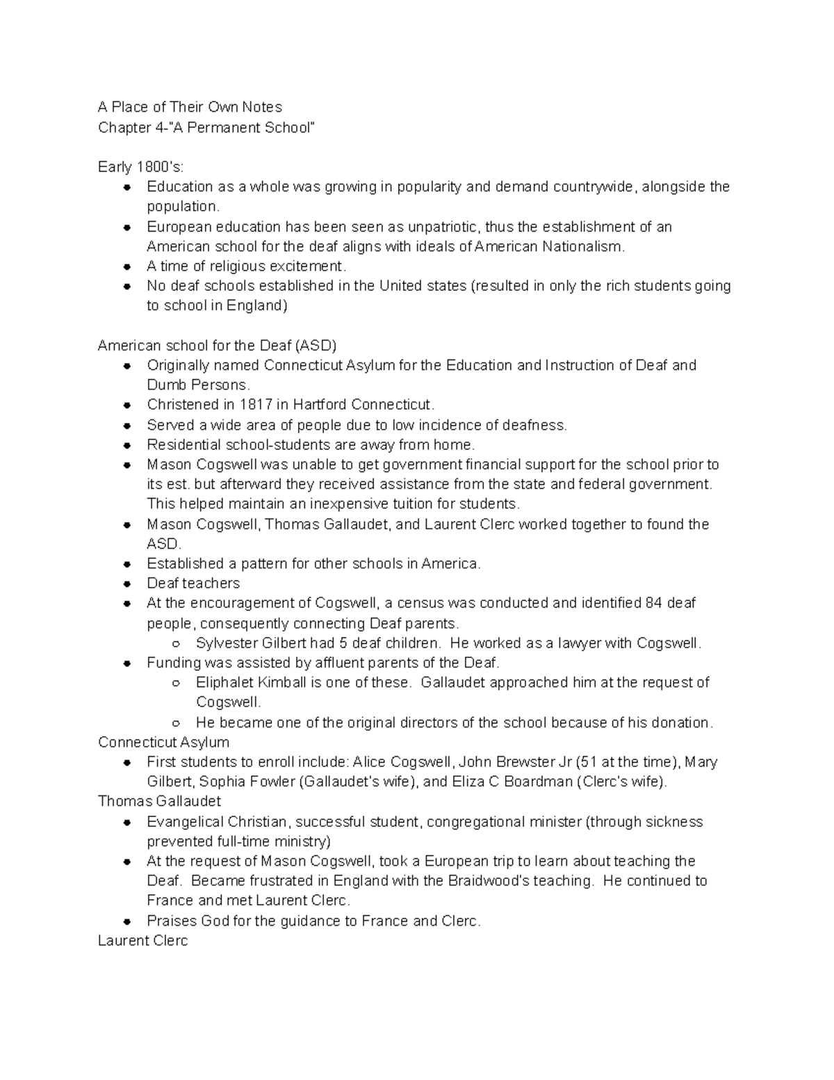 Apoto Ch 4 Reading notes from A Place of Their