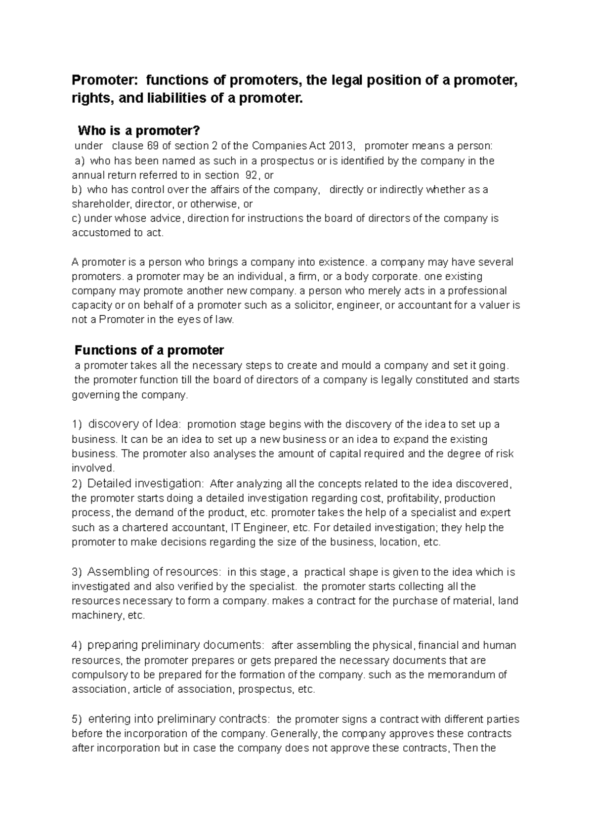 promoter-functions-position-rights-and-liabilities-promoter