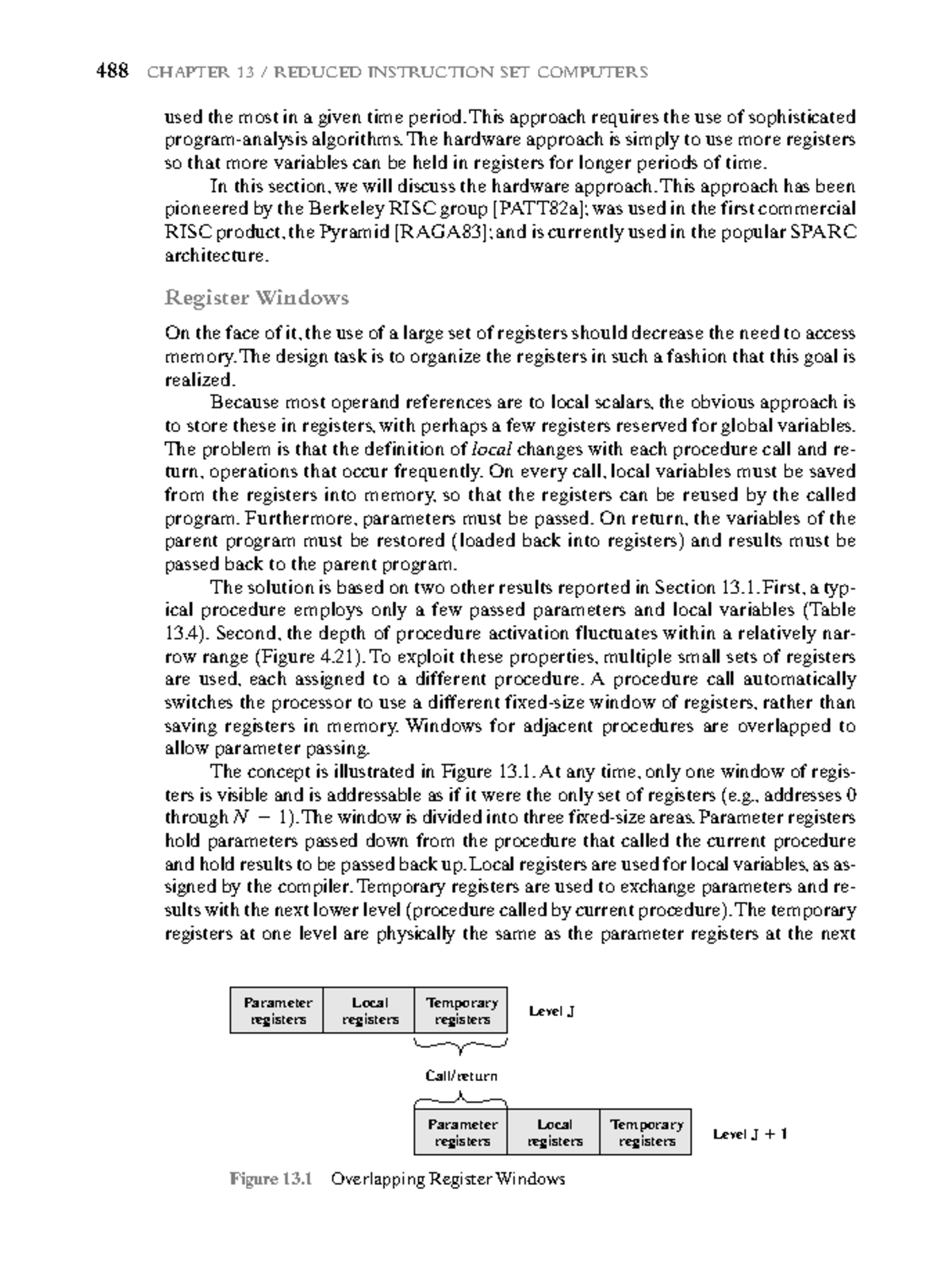 Organization AND Architecture-33 - 488 CHAPTER 13 / REDUCED INSTRUCTION ...