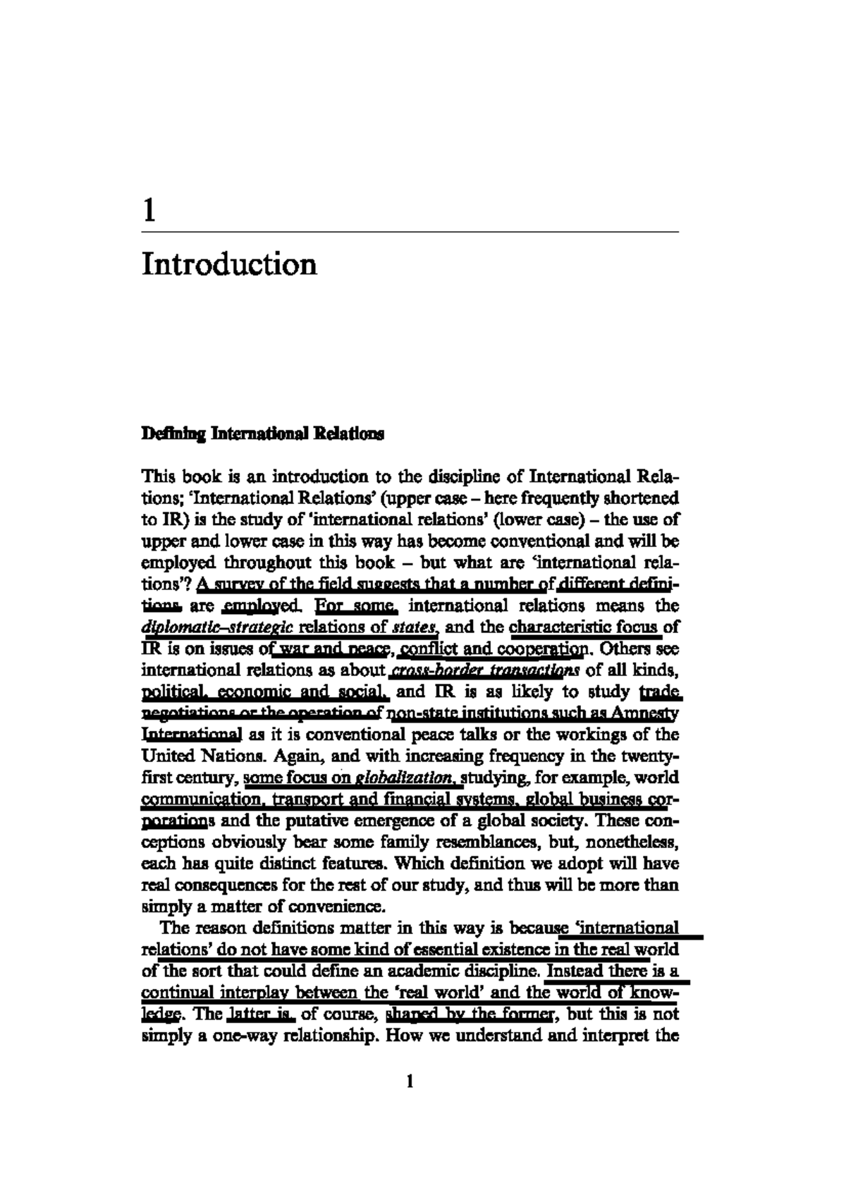 Brown Intro to International Relations - Political science - Delhi ...
