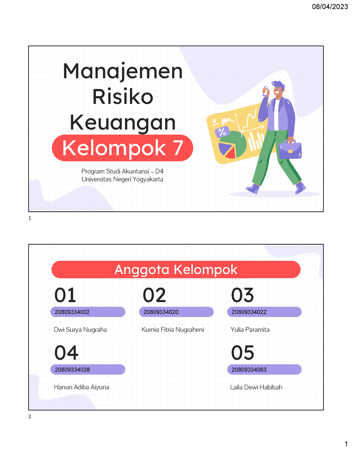 Kelompok 7 PPT Manajemen Risiko Keuangan Akuntansi Dan Bisnis Global ...