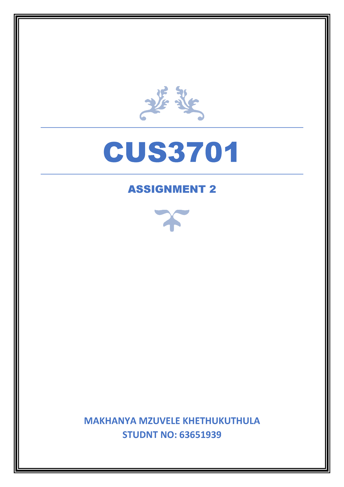 cus3701 assignment 2 answers pdf