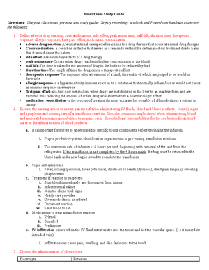 Exam 3- Pharmacology - Cardiac And Respiratory - Exam 3 Pharmacology ...