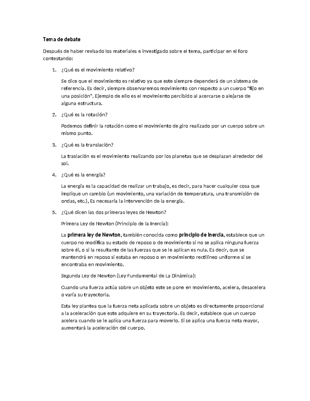 Foro 2 Tema De Debate Después De Haber Revisado Los Materiales E Investigado Sobre El Tema 3477