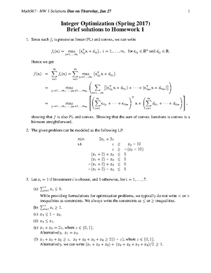 Project 2 Setcover - Math 567 Project 2 Due on Friday, May 5 1 Integer ...