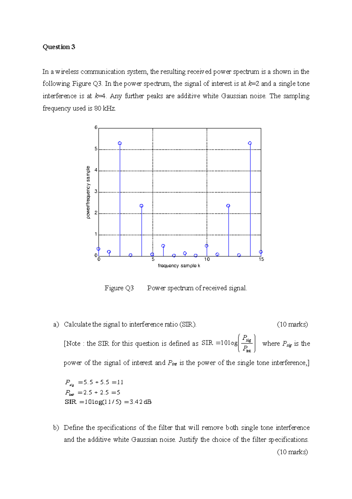 Final Examination Semester II Session 0910_Digital Signal Processing ...