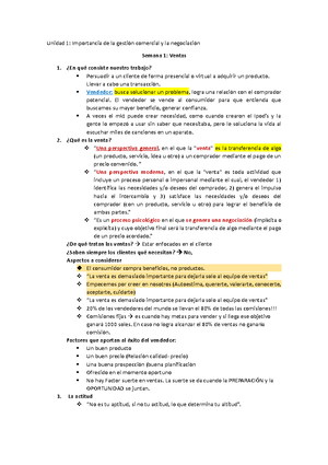Proceso de la venta - control de lectura (material) - TECNICAS DE ...