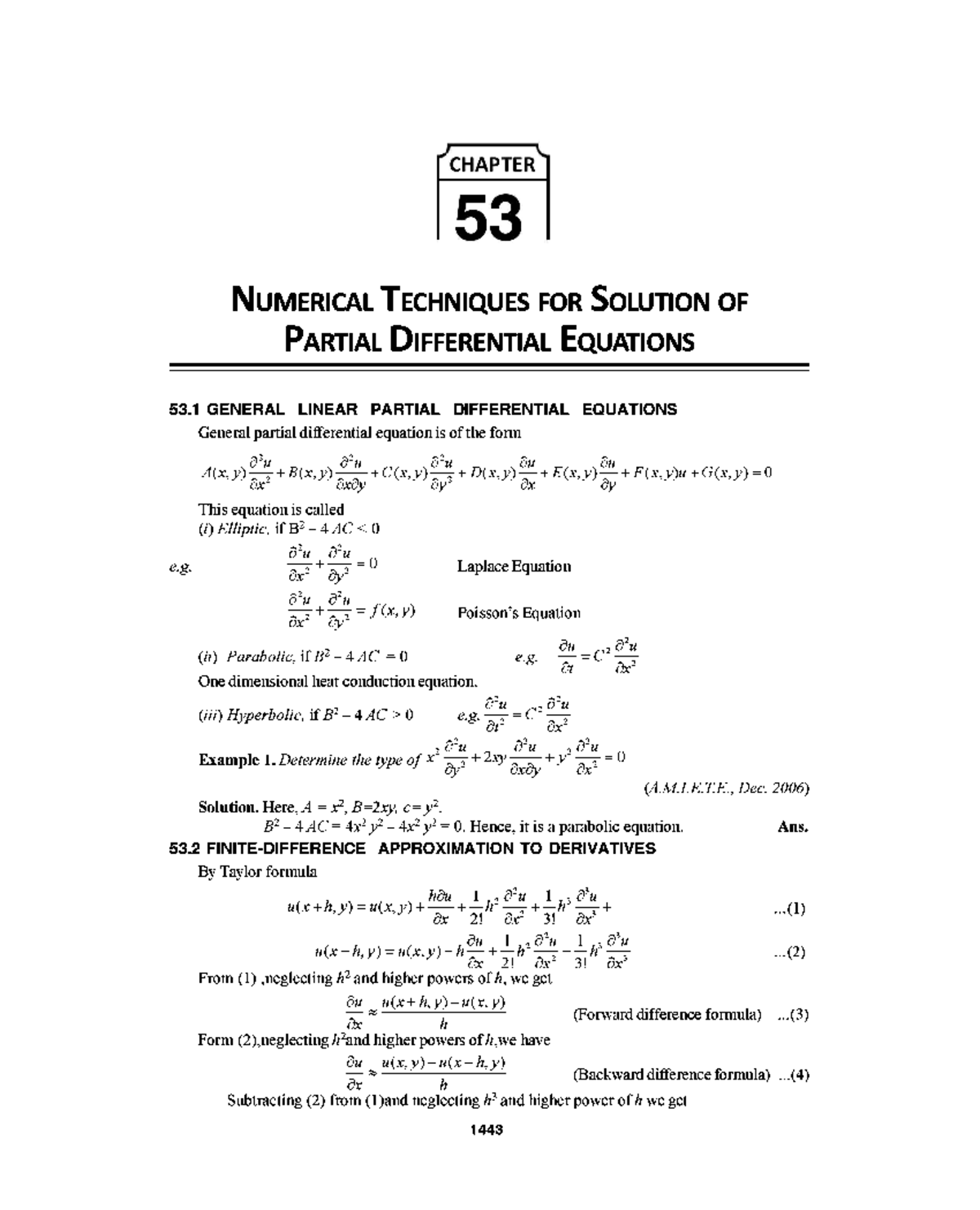 Higher Engg Maths- 53 - Techniques For Solution Of PDEs - Mathematics-I ...