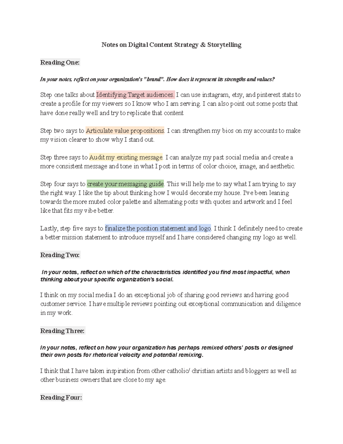 Notes on Digital Content Strategy & Storytelling - Notes on Digital ...