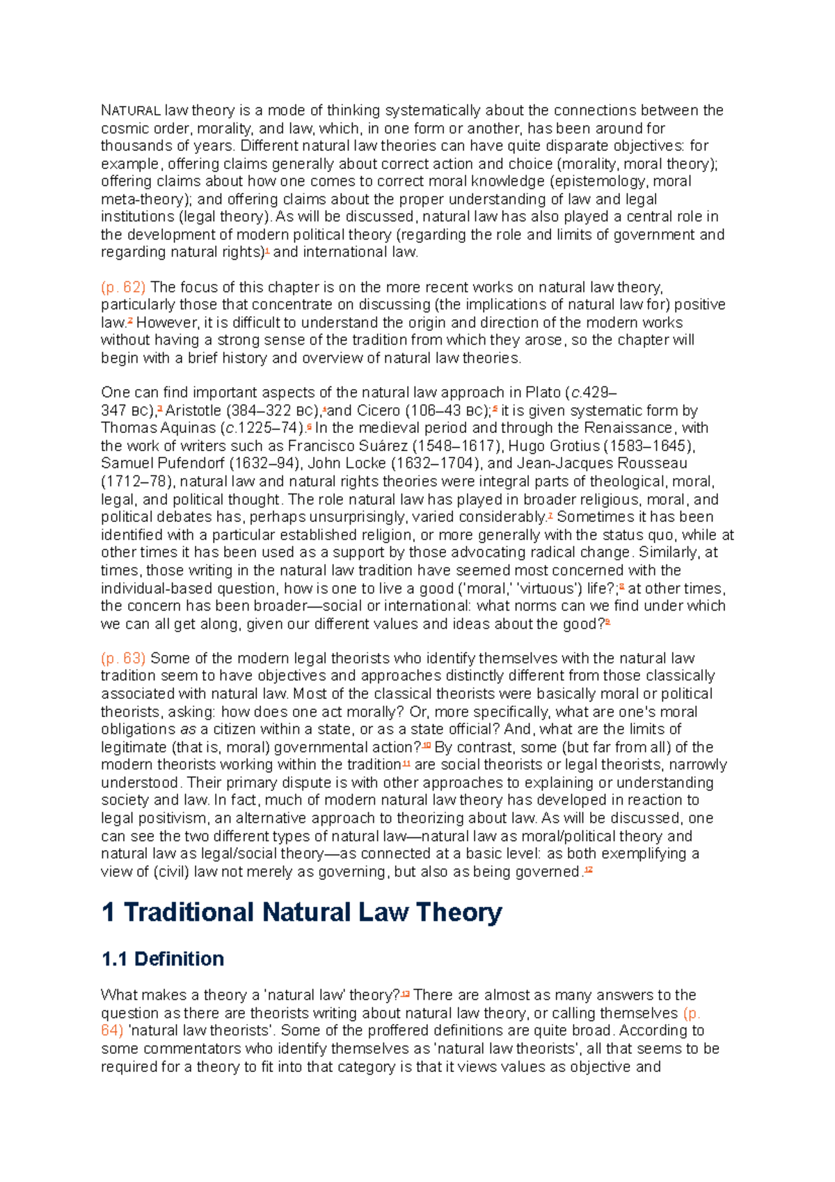 essay about natural law theory