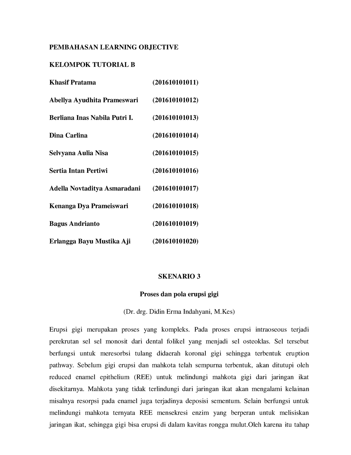 B S3-Pertemuan Kedua - Laporan Praktikum I - PEMBAHASAN LEARNING ...