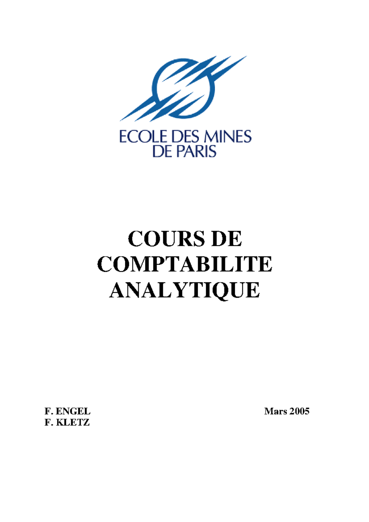 Cours Comptabilite Analytique - COURS DE COMPTABILITE ANALYTIQUE F ...