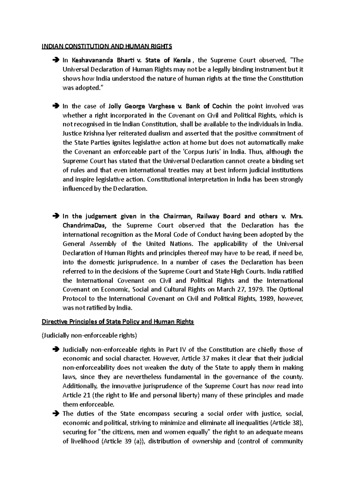 Unit 4 constn, dpsp, ngos. conclusion - INDIAN CONSTITUTION AND HUMAN ...