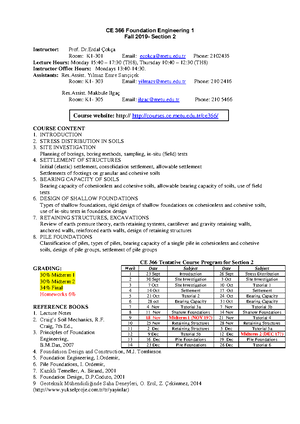 Settlement Calculations Examples - CE 366 – SETTLEMENT (Problems ...