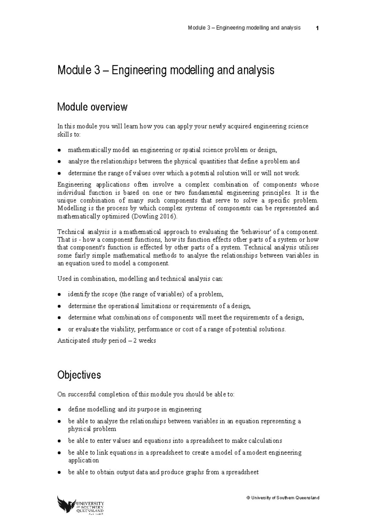 Module 03 - Module 3 – Engineering Modelling And Analysis 1 Module 3 ...