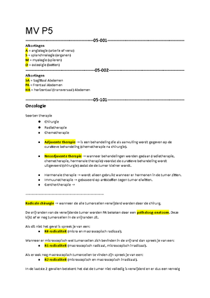 Samenvatting Compleet Pathologie Interne Geneeskunde En Merck